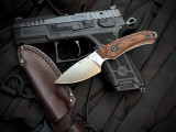Buck 662 Alpha Scout Fixed Blade Walnut Dymalux Handles w/ S35VN Satin Drop Point Blade (2.875") 0662WAS-B