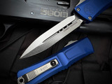 Microtech Combat Troodon D/E Navy Blue Aluminum Body w/ M390MK  DE Plain Blade (3.8") 1142-10NA