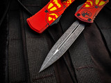 Microtech Hera II Mini D/E Jack-O'-Lantern Halloween Edition w/ M390MK Plain Edge Blade (2.875") 1702M-1HWJLS