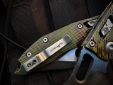Microtech Stitch RAM-LOK Folder Outbreak Edition Fluted Aluminum Body w/ M390MK Plain Edge Blade (3.9") 169RL-1FLOBS