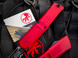 Microtech Combat Troodon S/E Red Aluminum Body w/ M390MK Black Partially Serrated Blade (3.8") 1143-2RD