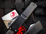 Microtech Combat Troodon T/E Black Aluminum Body w/ M390MK Stonewashed Partially Serrated Blade (3.8") 1144-11