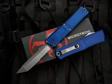 Microtech Combat Troodon T/E Navy Blue Aluminum Body w/ M390MK Stonewashed Partially Serrated Blade (3.8") 1144-11NA