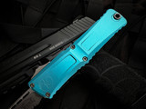 Microtech Combat Troodon S/E Turquoise Aluminum Body w/ M390MK Stonewashed Partially Serrated Blade (3.8") 1143-11TQ