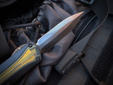 PRE-OWNED Heretic Knives Manticore X D/E Ultem Cover Body w/ DLC Plain Edge Blade (3.7") H032-6A-ULTEM