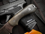 Bradford Knives Guardian3.2 Fixed Blade 3D OD Green Burlap Micarta Scales w/ M390 Stonewashed Sabre Grind Blade (3.5") 3.2S-132-M390