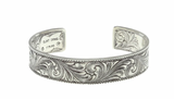 Clint Orms Bracelet 1805 Sterling Silver Signature Engraved Bracelet LG