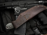 Bradford Knives Guardian4.2 Fixed Blade 3D Black Micarta Scales w/ CPM-Magnacut Stonewashed Sabre Grind Blade (4.825") 4.2S-101-MC