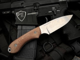 Bradford Knives Guardian4.2 Fixed Blade 3D Natural Micarta Scales w/ CPM-Magnacut Stonewashed Sabre Grind Blade (4.825") 4.2S-104-MC