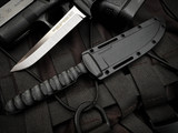 ColdSteel Spike Fixed Blade Black Griv-Ex Scales w/ Satin Plain Edge Blade (4") 53NCC