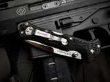 ColdSteel Counter Point 2 Folder Black Griv-Ex Handle w/ Satin Plain Edge Blade (3") 10AC