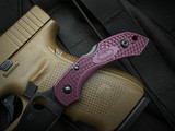 Spyderco Dragonfly 2 Folder Sprint Run Burgundy FRN Lightweight Body w/ PD#1 Black Plain Edge Blade (2.28") C28BGBKP2