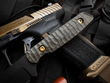 Toor Knives Field 2.0 Campfire Fixed Blade Forest Green Canvas Micarta Handle w/ CPM-154 Black Plain Edge Blade (4.5")