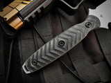 Toor Knives Specter Fixed Blade Black G10 Handles w/ CPM-M4 Grey Plain Edge Blade (4.75")