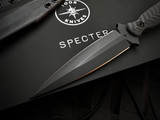 Toor Knives Specter Socom Black Fixed Blade Black G10 Handles w/ CPM-M4 Black Plain Edge Blade (4.75")