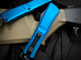 Microtech Combat Troodon S/E Blue Aluminum Body w/ M390MK Black Partially Serrated Blade (3.8") 1143-2BL