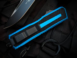 Microtech Scarab II Gen III S/E Blue Tactical Aluminum Body w/ M390MK Black Plain Edge Blade (3.9") 1278-1BL