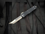 Microtech 2019 TKI Show Special Standard Troodon Hellhound Black Aluminum Body w/ Bronzed Plain Edge Blade WITHOUT COIN