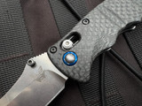 CONSIGNMENT Benchmade Nakamura First Production Folder Carbon Fiber Body w/ S90V Stonewashed Plain Edge Blade (3.08")