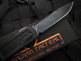 Guardian Tactical Scout OTF Knife Black Aluminum Body w/ Elmax Black Tactical Clip Point Plain Edge Blade (3.5") 143111