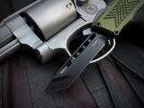 Guardian Tactical GTX-025 OTF Knife OD Green Aluminum Body w/ Elmax Black Tanto Plain Edge Blade (2.75") 12-8121