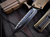 Microtech Combat Troodon D/E OD Aluminum Body w/ M390MK Black Full Serrated Blade (3.8") 1142-3OD