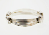 Safari Jewelry Elephant hair Bracelet Classic Classic Bracelet Sterling Silver 4-Strand