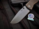 McNees Mac2 3.5 Folder Atomic Bronzed Titanium Body w/ Magnacut Stonewashed Plain Edge Blade (3.5")