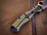 Spyderco Paramilitary 2 Salt Series Folder Yellow and Black G10 Body w/ Magnacut Plain Edge Blade (3.45") C81GBKYLMCP2