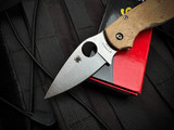 Spyderco Chaparral Folder Birdseye Maple Scales w/ XHP Plain Edge Blade (2.77") C152NLWDP