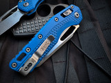 Microtech MSI S/E Tri-Grip Cerakote Blue Polymer Body w/ M390MK Apocalyptic Plain Edge Blade (3.75") 210T-10APPMCBL