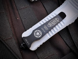 Microtech Combat Troodon D/E Storm Trooper White Cerakote Aluminum Body w/ White Cerakote Plain Edge Blade (3.4") S/N 100 142-1ST