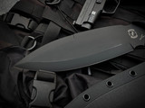 Sniper Bladeworks Smatchet Fixed Blade Black G10 handle w/ Black PVD Plain Edge Blade (9.5")