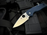 Spyderco Native 5 Cobalt Blue G10 Scales w/ CPM SPY27 Plain Edge Blade (2.95") C41GPCBL5