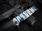 Medford USMC Fighter Flipper Faced/Flamed "Tsunami" and DLC Titanium Body w/ S35VN DLC Plain Edge Blade (4.25")