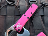 Microtech UTX-85 Pink Aluminum Body w/ Black Plain Edge Blade (3.1") 231-1PK