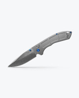 Benchmade Narrows  Axis Lock Folder Gray Titanium Body w/ M390 Plain Edge Blade (3.43") 748