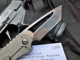 PRE-OWNED Scorpion 6 Seeker #057 Bronzed Frag pattern Titanium Body w/ Nitro V Loki Plain Edge Blade (3.5")