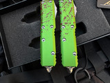 PRE-OWNED Microtech UTX-85 Set Zombietech HellHound/Warhound Combo 719-10SETZTS