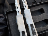 PRE-OWNED Microtech Ultratech Sand Trooper Hellhound/Warhound Matching Set (3.4") 119-1SETSADS
