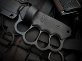 Blackside Customs Trench Boss Triple Black G10 Scales w/ PSB27 Reaper Spine Blade (5.75")