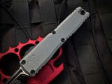 Microtech Ultratech T/E Gen III ZBP Natural Clear Aluminum Body w/ M390MK Black Fully Serrated Blade (3.44") 1123-3NC