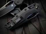 Microtech MSI RAM-LOK S/E Black Polymer Tri-Grip Body w/ M390MK Black Plain Edge Blade (3.75") 210T-1TPM