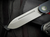Terrain 365 Narwhal-AT Titanium and Marine Grey G10 Body w/ Terravantium Bead Blast Plain Edge Blade (3.54")