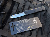 CONSIGNMENT Marfione Custom Combat Troodon T/E Black Hefted Alloy Body w/ M390 Star Grind Mirror Polished Blade (3.8")