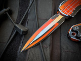 Heretic Knives Manticore E D/E Cel Shade Orange Aluminum Body w/ Magnacut Cel Shade Orange Plain Edge Blade (3.2") H028F-CS-OR