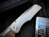 Vero Engineering Nova Mini Folder Titanium Body w/ M390 hand Rubbed Satin Plain Edge Blade (3.25")