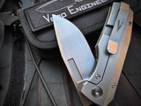 Vero Engineering Nova Mini Folder Titanium Body w/ M390 hand Rubbed Satin Plain Edge Blade (3.25")