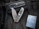 Vero Engineering Nova Mini Folder Titanium Body w/ M390 hand Rubbed Satin Plain Edge Blade (3.25")