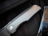 Vero Engineering Nova Mini Folder Titanium Body w/ M390 Stonewashed Plain Edge Blade (3.25")